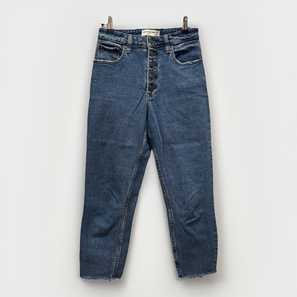Abercrombie & Fitch Jeans Womens 25 0 The Mom High‎ Rise Ankle Crop Curve Love